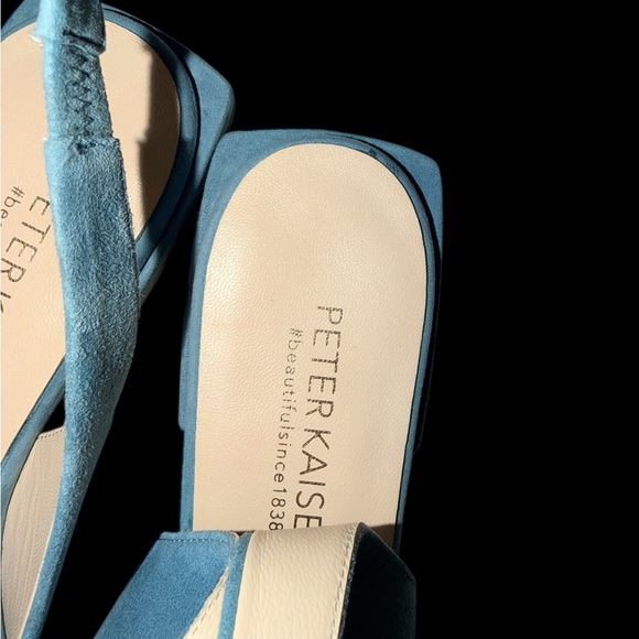 Peter Kaiser blue SUEDE slingFlats for Women size 37 - Picture 6 of 13